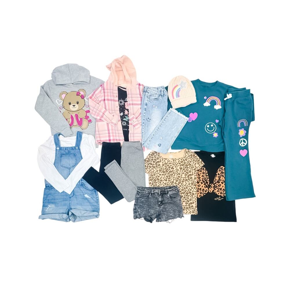 BTween Clothing Bundle Outfits Sets Jeans Tops Overalls Sweat Outfit Girls 10/12